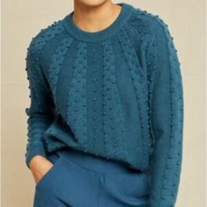 Amour Vert Laurel wool sweater in Jadeite